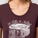 Monochrome Moher Cliffs Organic Women's T-Shirt