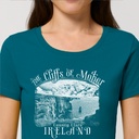 Monochrome Moher Cliffs Organic Women's T-Shirt