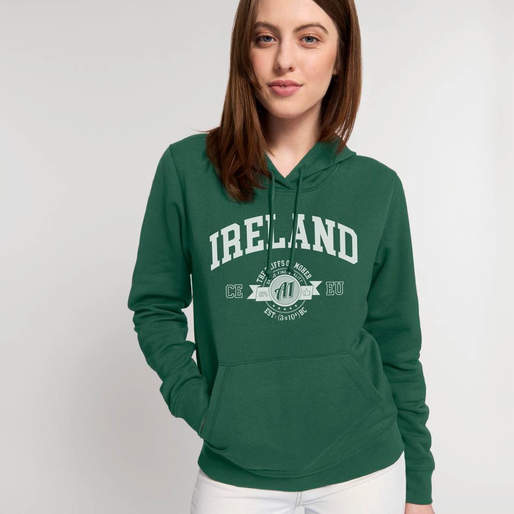 Bottle Green: Moher A1 Organic Hoody