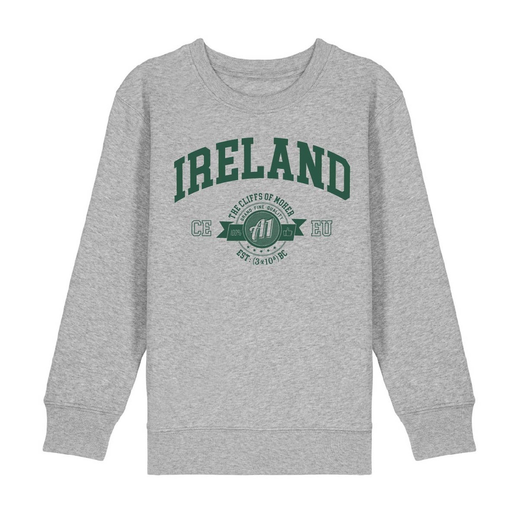 Heather Grey: Moher A1 Organic Kid Sweatshirt