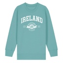 Teal Monstera: Moher A1 Organic Kid Sweatshirt