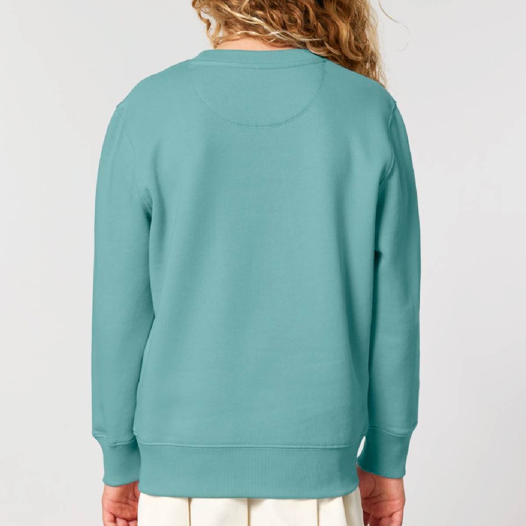 Teal Monstera: Moher A1 Organic Kid Sweatshirt