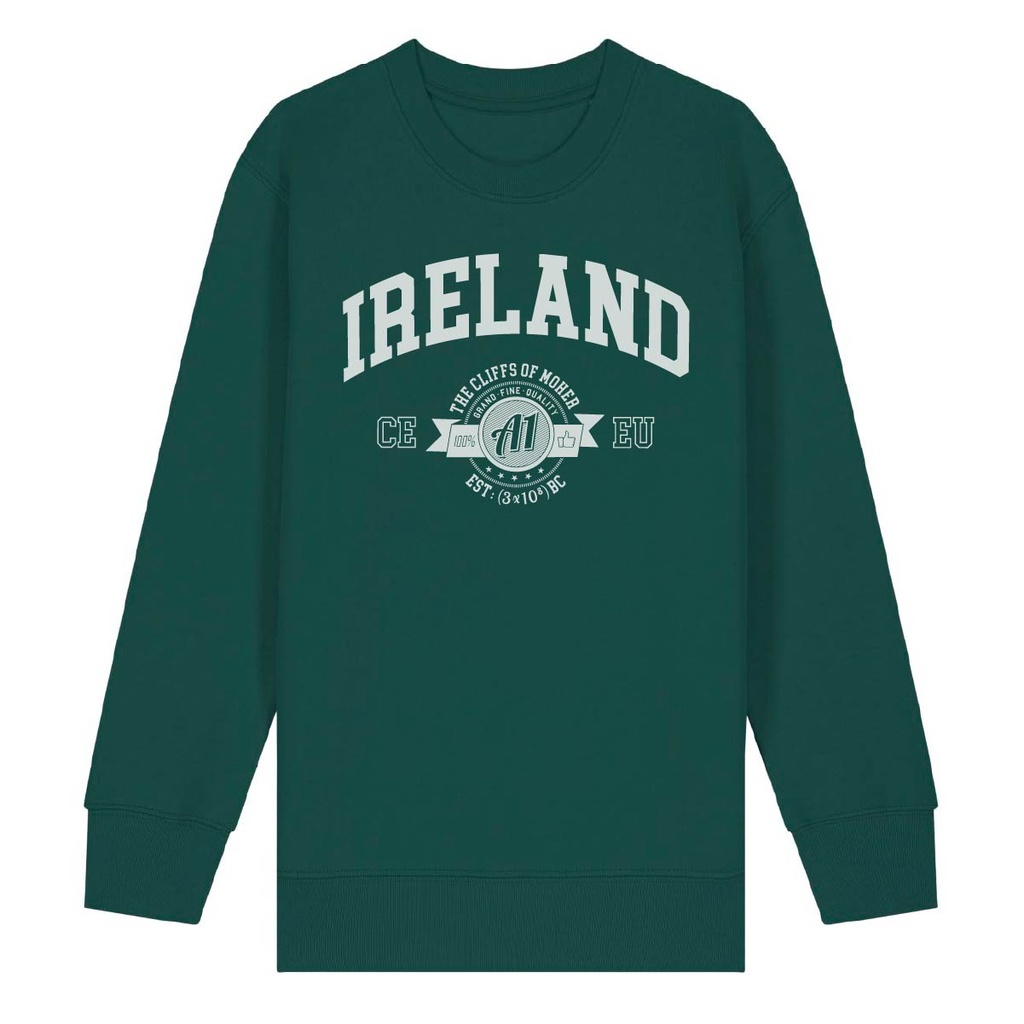 Glazed Green: Moher A1 Organic Kid Sweatshirt