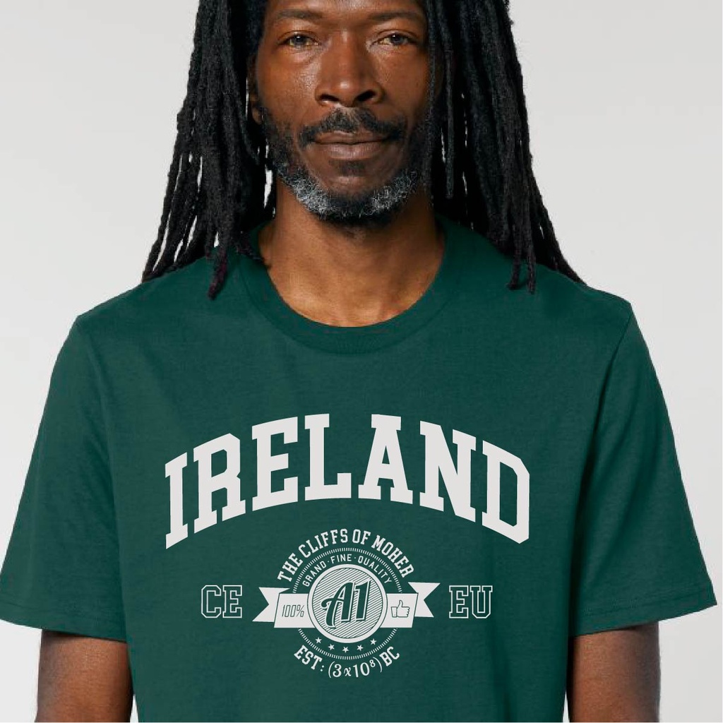 Glazed Green: Moher A1 Organic Unisex T-Shirt