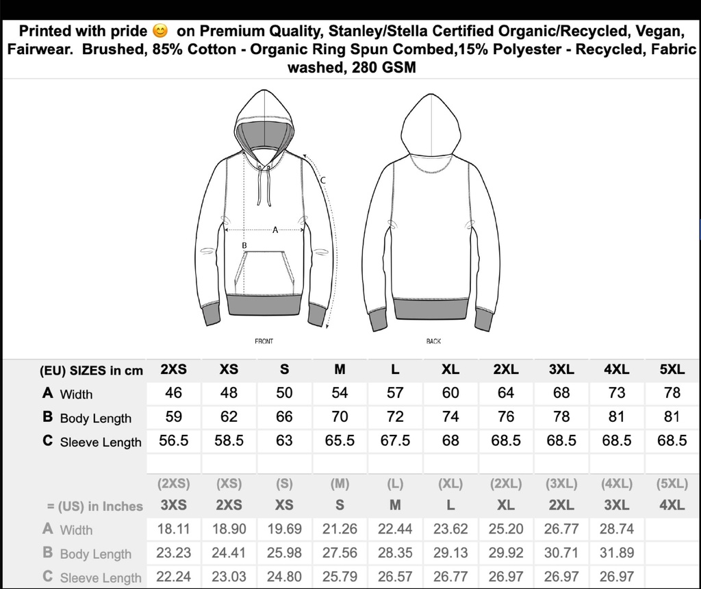 Class of 25 Ecologically Sourced Hoodies