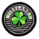 Ireland Circle Shamrock Junior organic cotton 5-panel cap