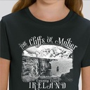 Monochrome Moher Cliffs Organic Kid T-Shirt