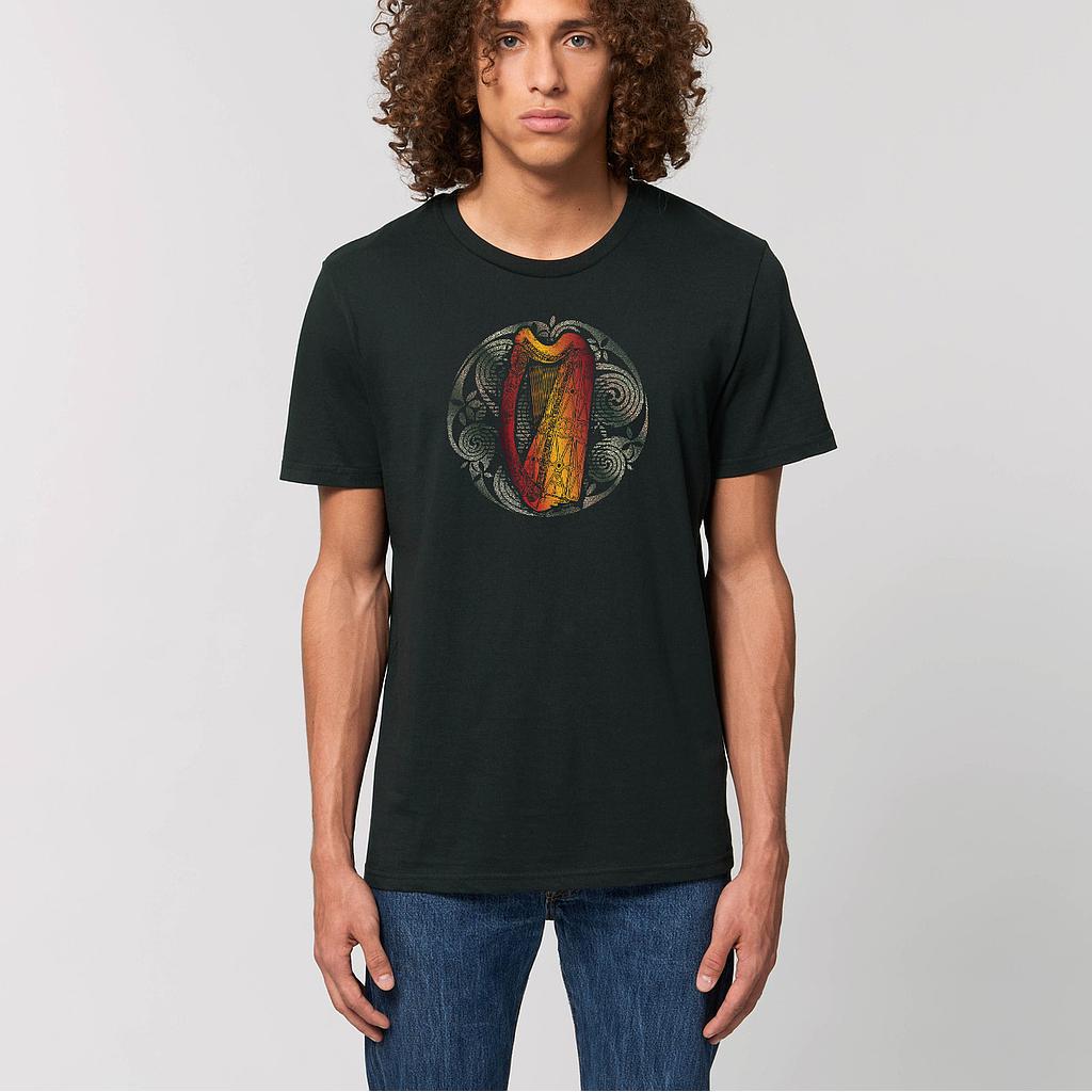 Celtic Harp Organic Unisex T-Shirt