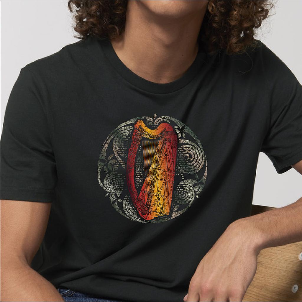 Celtic Harp Organic Unisex T-Shirt