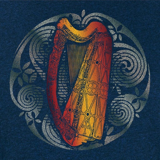 Celtic Harp Organic Unisex T-Shirt