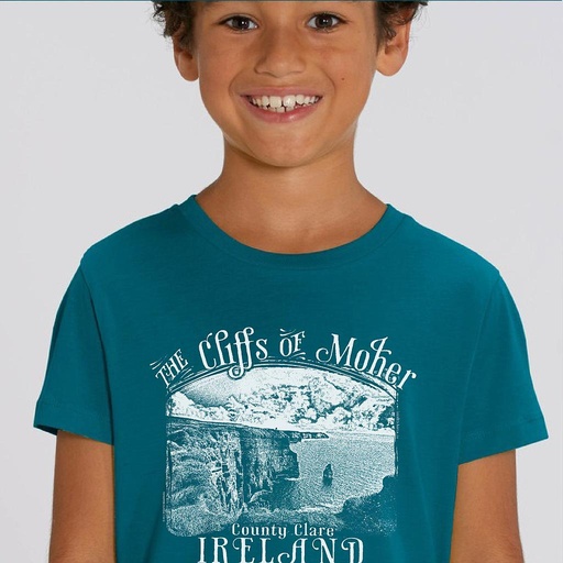 Monochrome Moher Cliffs Organic Kid T-Shirt